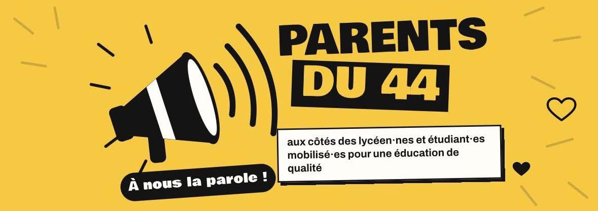 Parents du 44 aux côtés des lycéen·nes et étudiant·es mobilisé·es pour une éducation de qualité logo_megaphone_2026